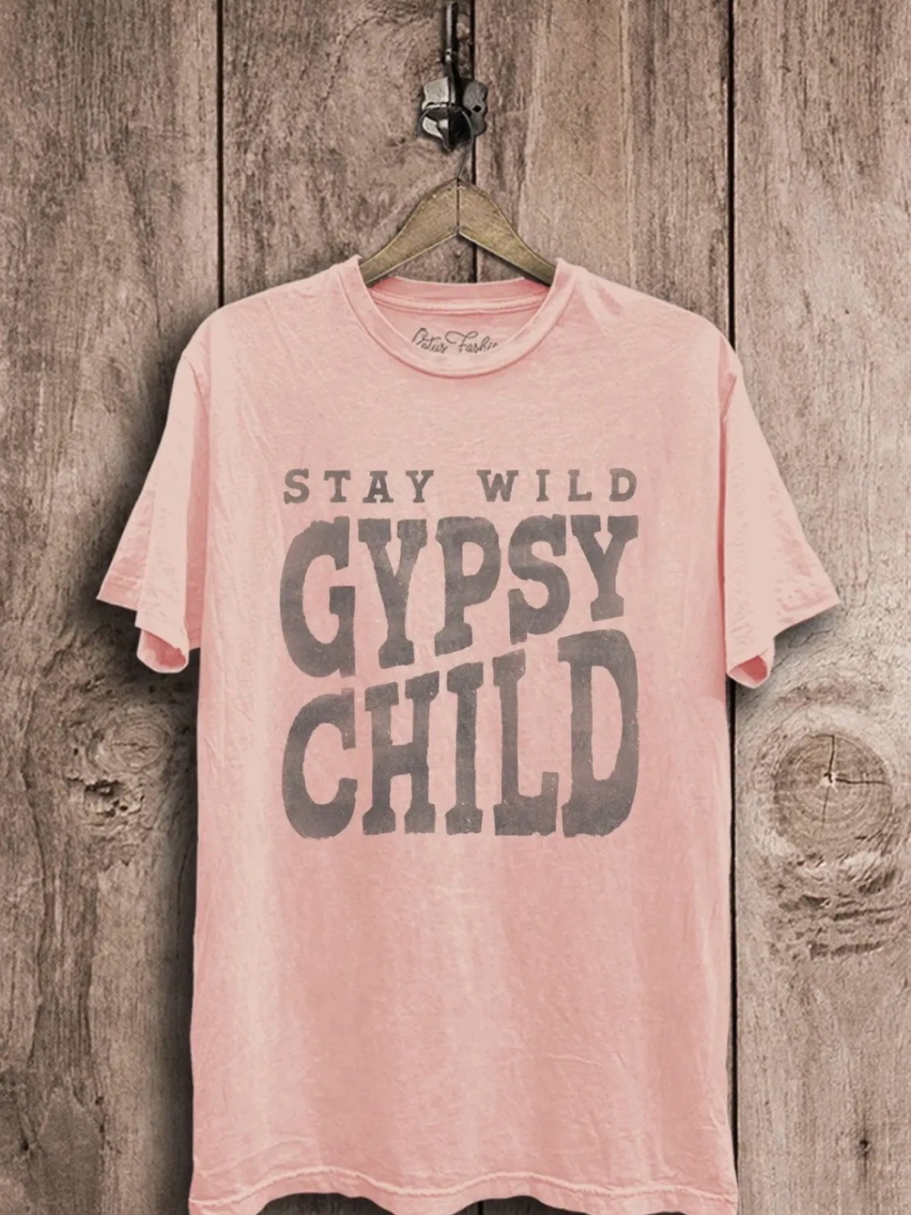Pink "Gypsy Child" Graphic Tee Stay Wild